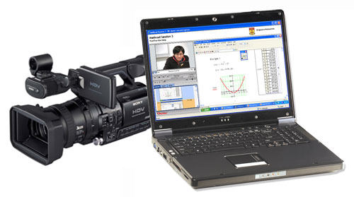 Our laptop and digital video camera. Portable and reliable.